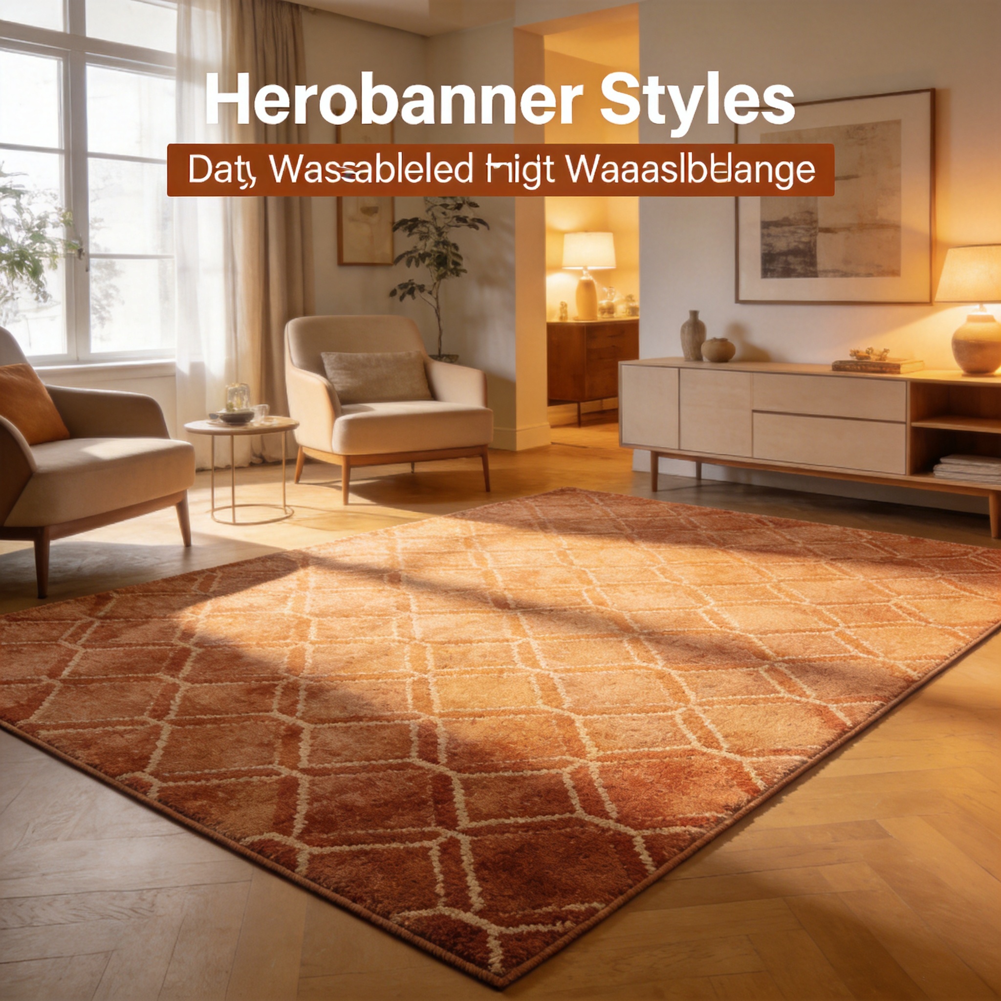 Beautiful rug in living room